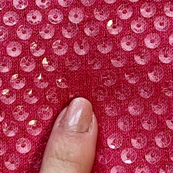 J. McLaughlin~ Pink Sparkle Top - Picture 2 of 4